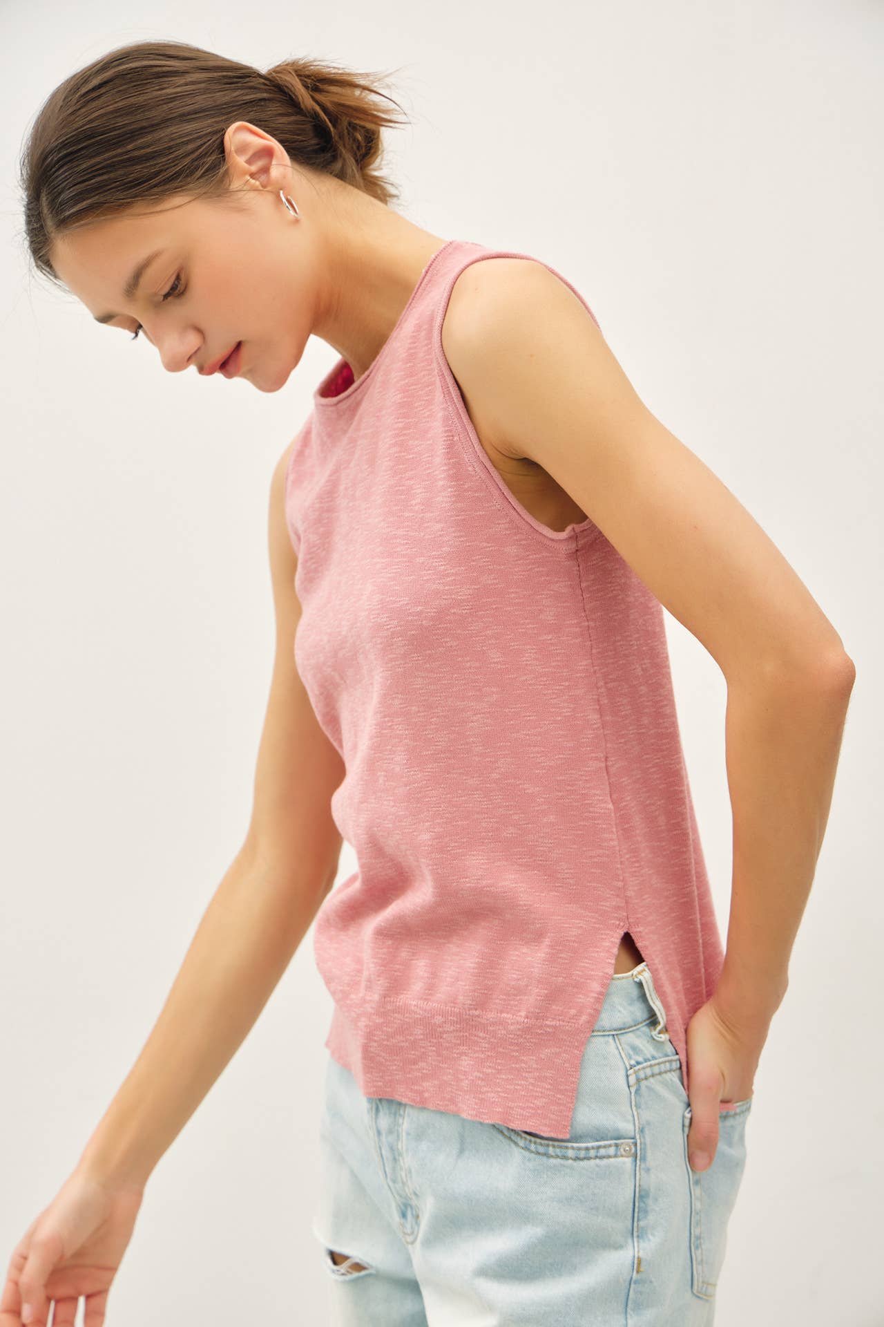 Martina Raw Seam Tank