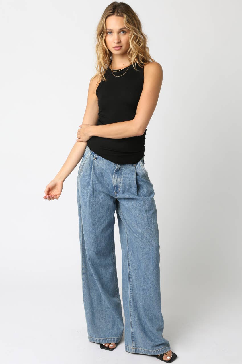 Ray Ribbed Fitted Scoop Neck Tank Top PREORDER -25 for $25!