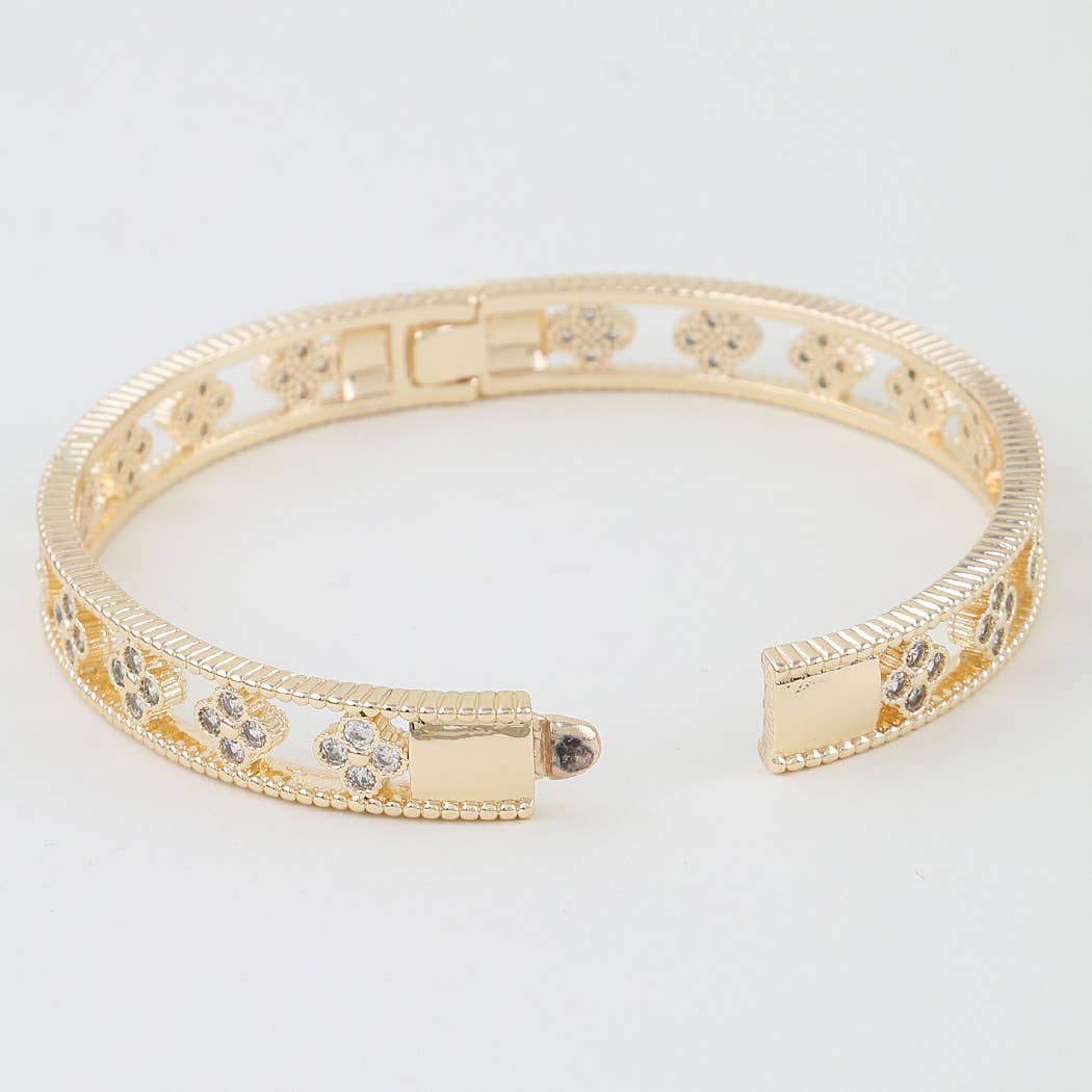 Verley Multi Bejeweled Open Clover Bracelet