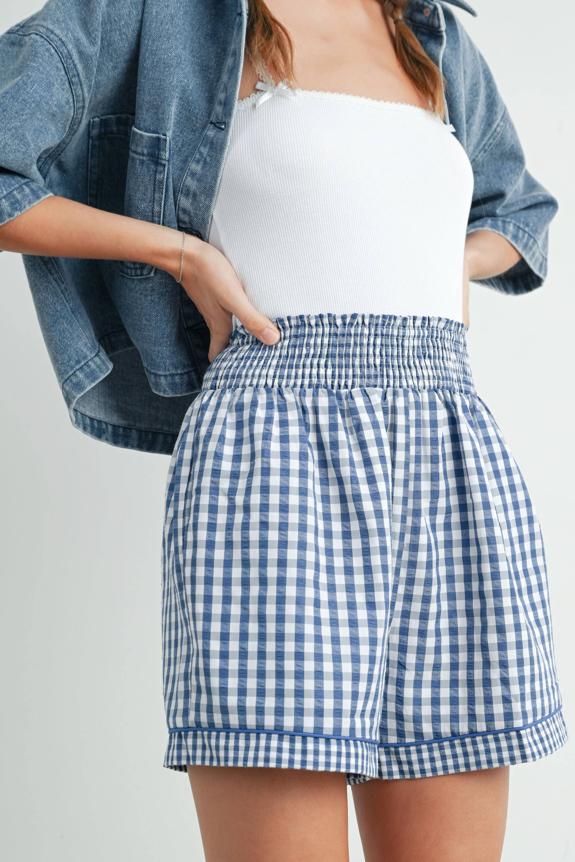 Mia Gingham Shorts
