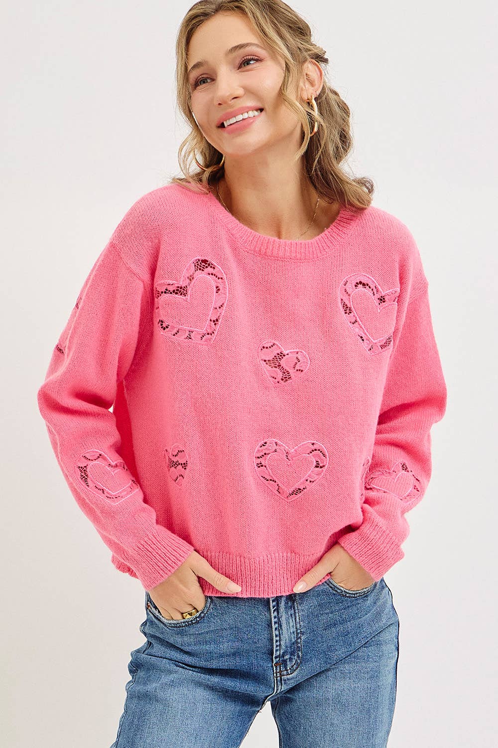 Crushing Heart Cutout Sweater FINAL SALE