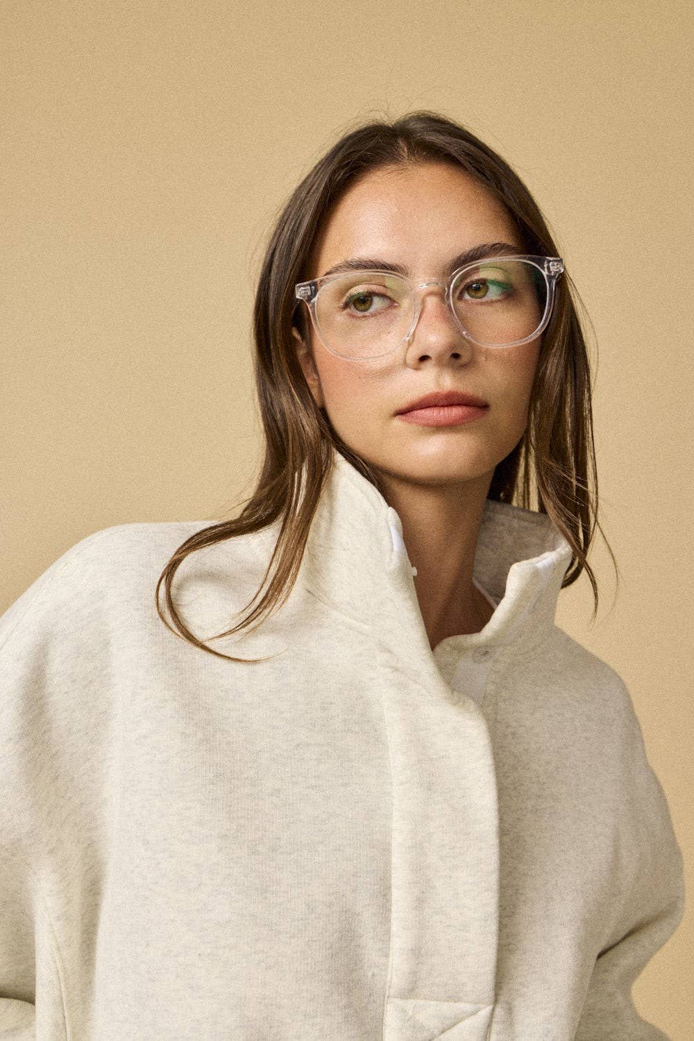 Wendy White Melange Pullover