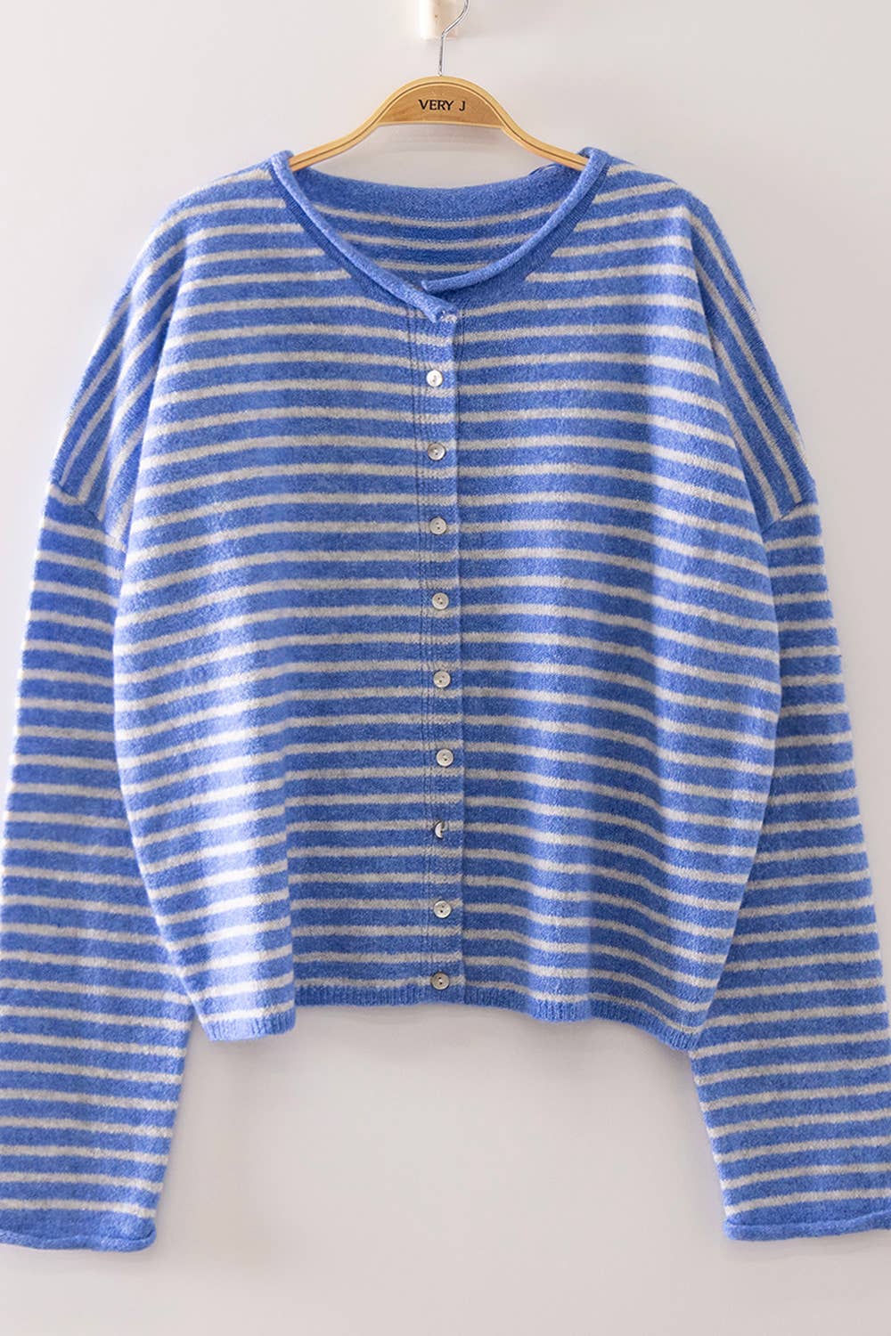 Vega Button Down Stripe Sweater