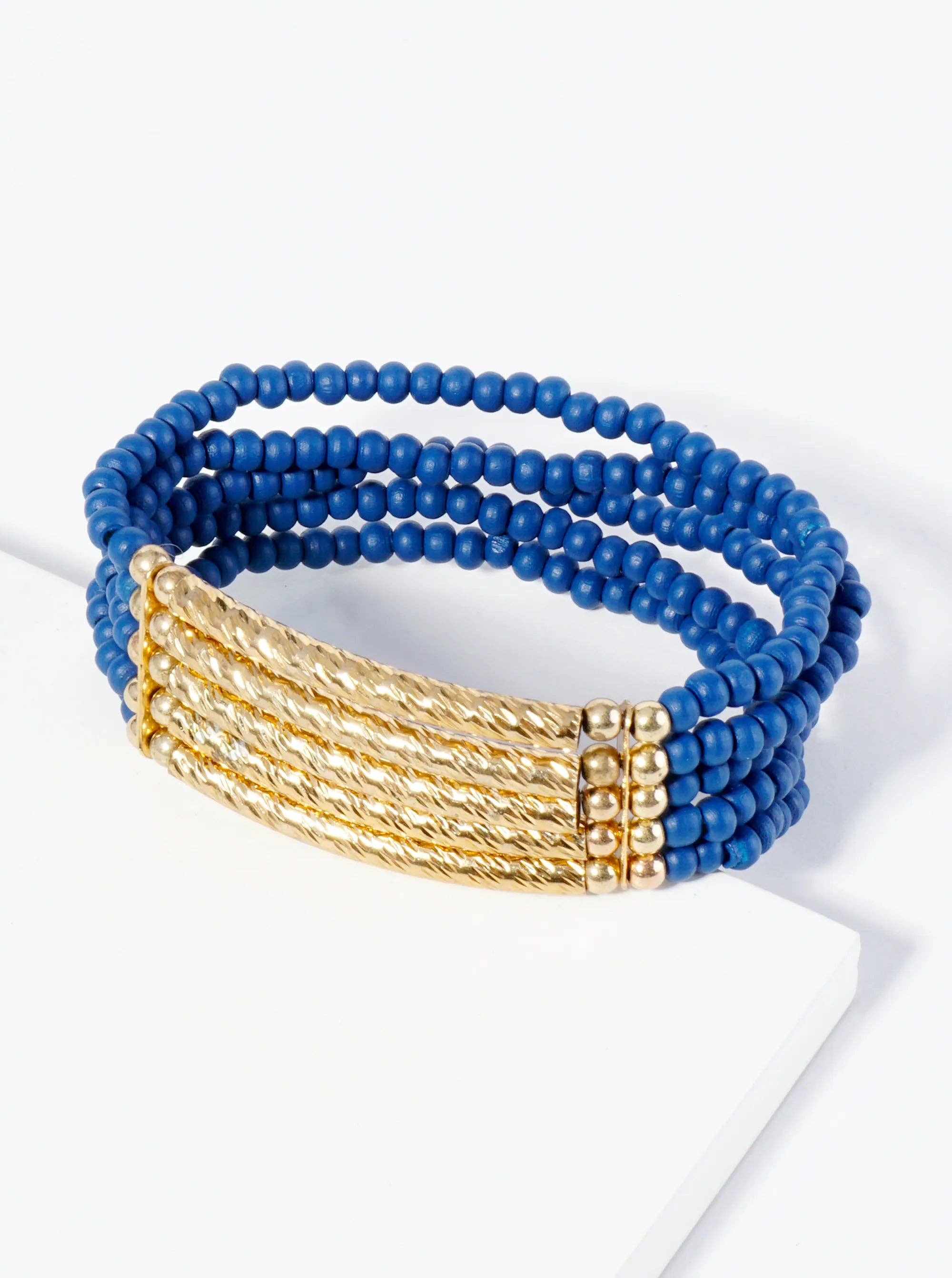 Yilla 5 Row Beaded Stretch Bracelet