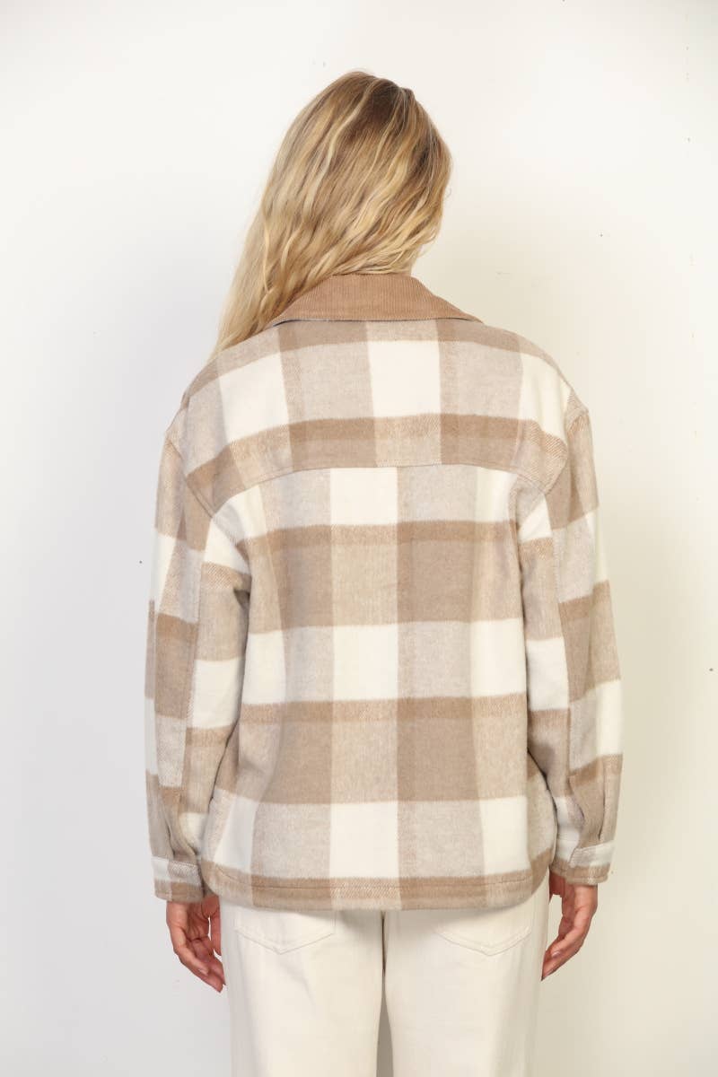 Waylan Plaid Shacket Jacket