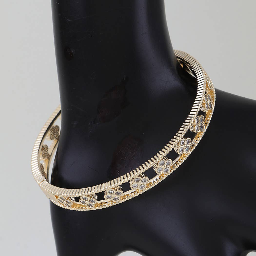 Verley Multi Bejeweled Open Clover Bracelet