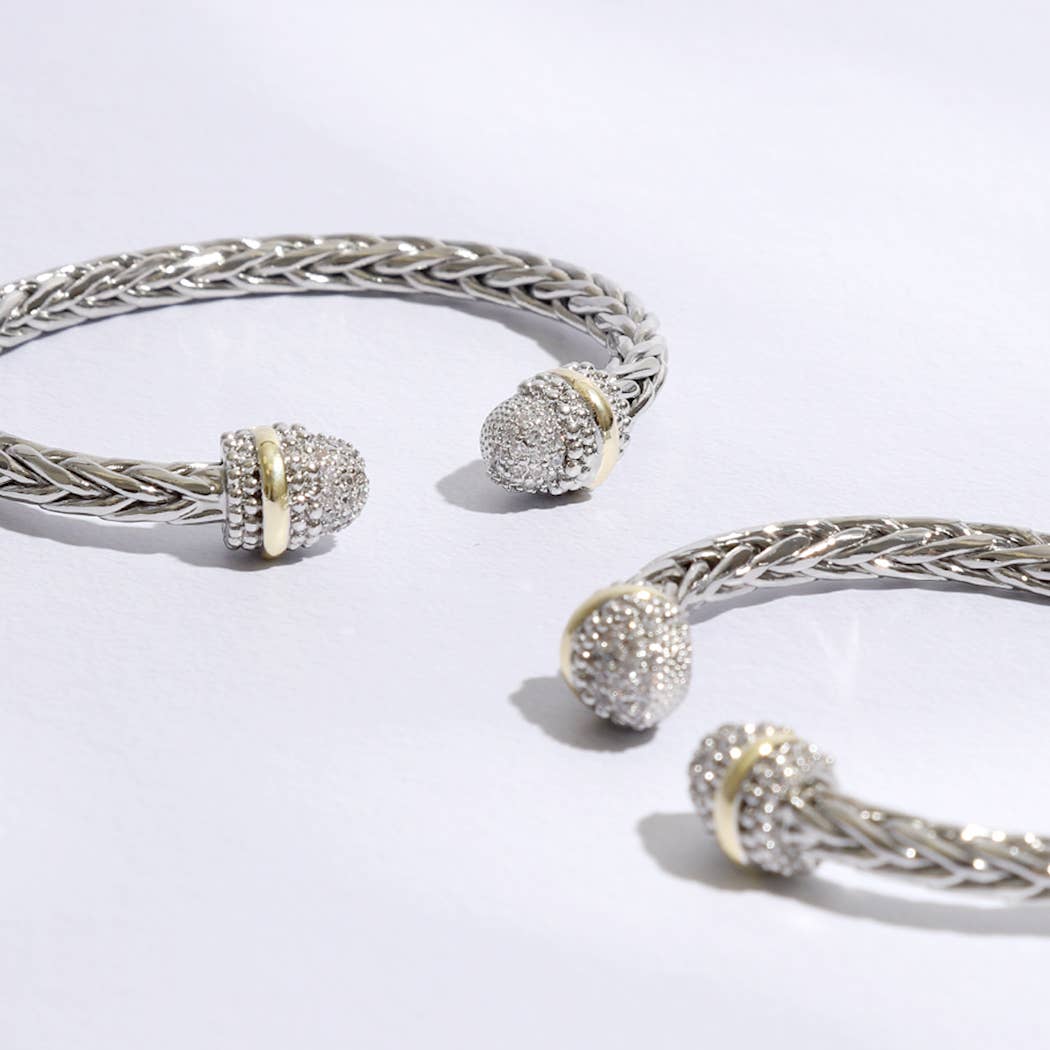 Dalia Multi-Toned Round Edge Braided Bracelet