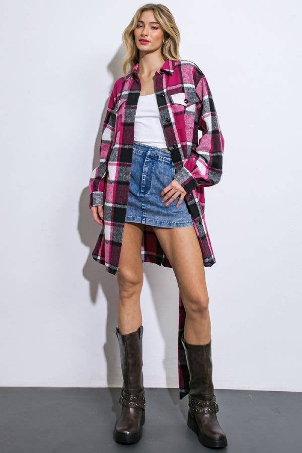 Keaghan Plaid Tie Jacket