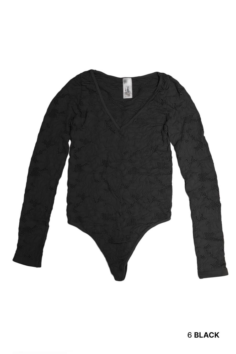NIKIBIKI Lola Lace Textured Bodysuit