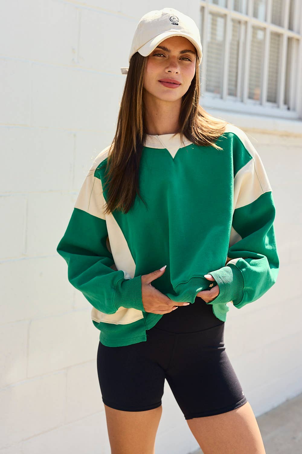 Olivia Contrast Pullover small