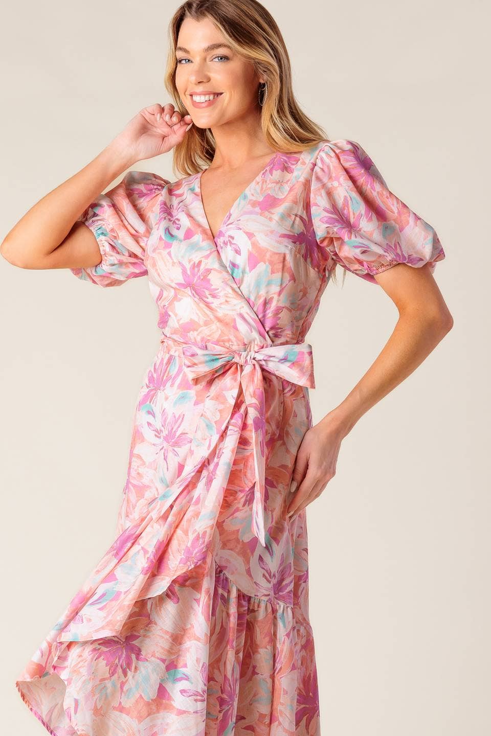 Seller Print Midi Dress