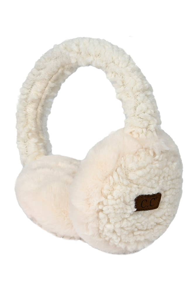 C.C Faux Fur Sherpa Earmuffs (5 Colors!)