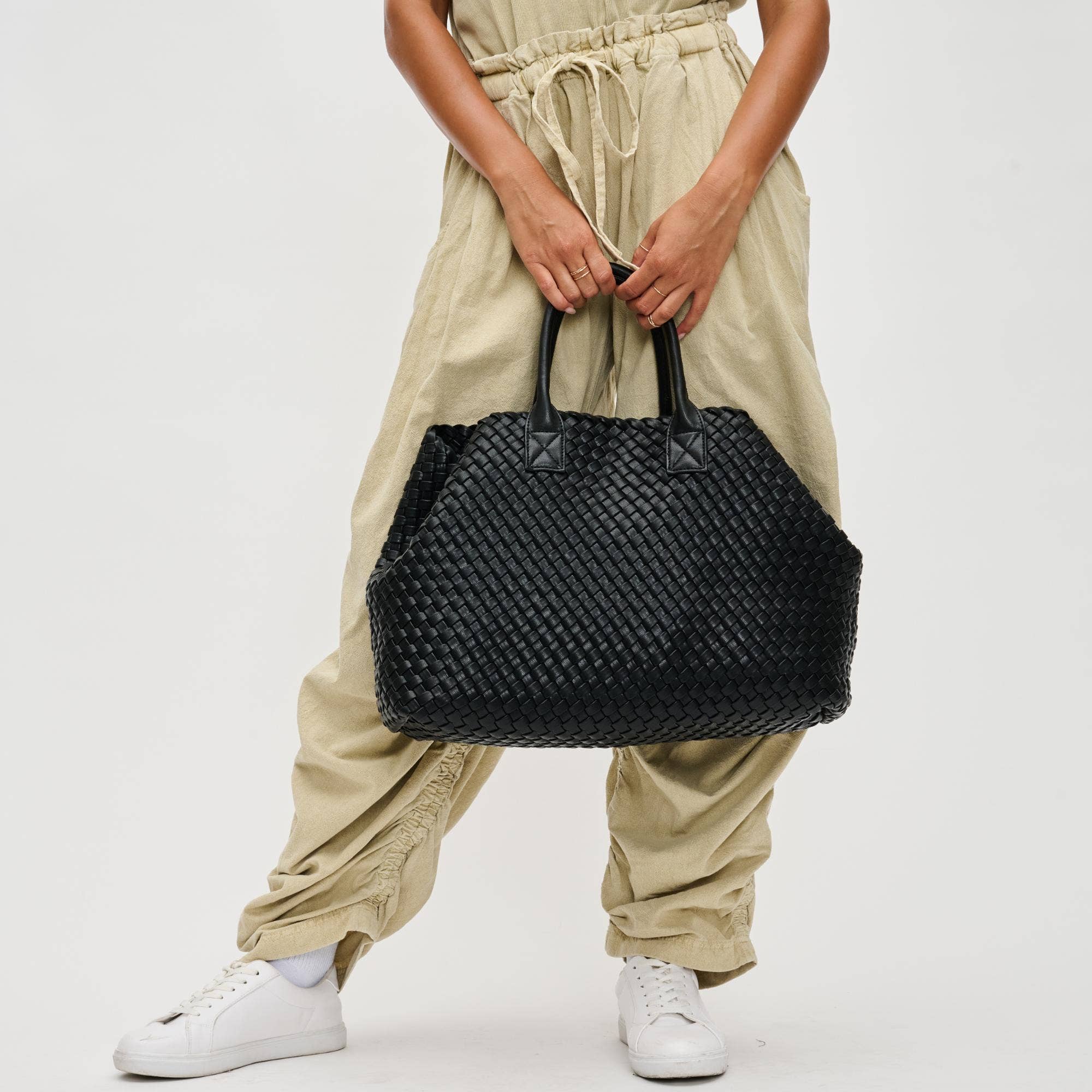 Ithaca Woven Vegan Leather Tote (3 Colors!)