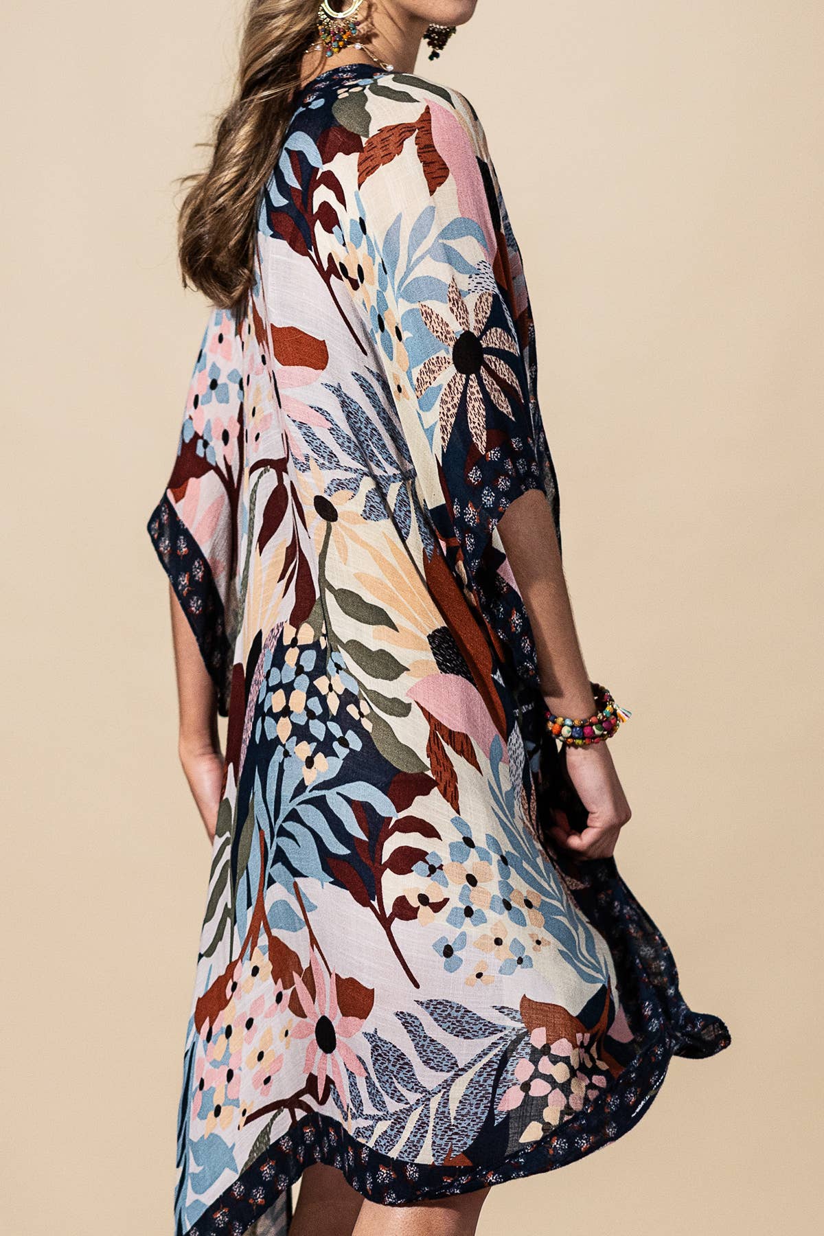 Stella Botanical Floral Viscose Kimono