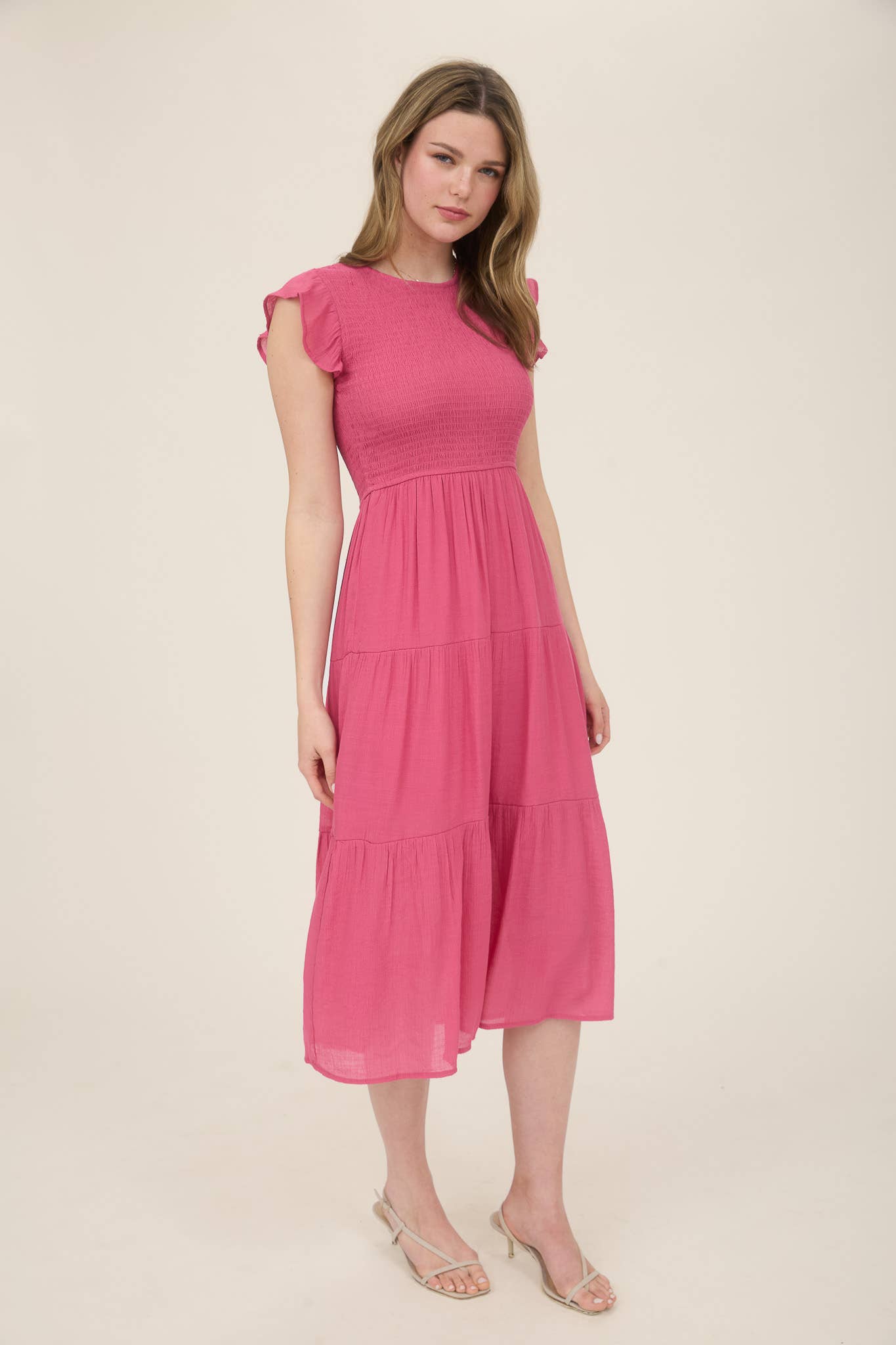 Taressa Smocked Midi Dress PREORDER