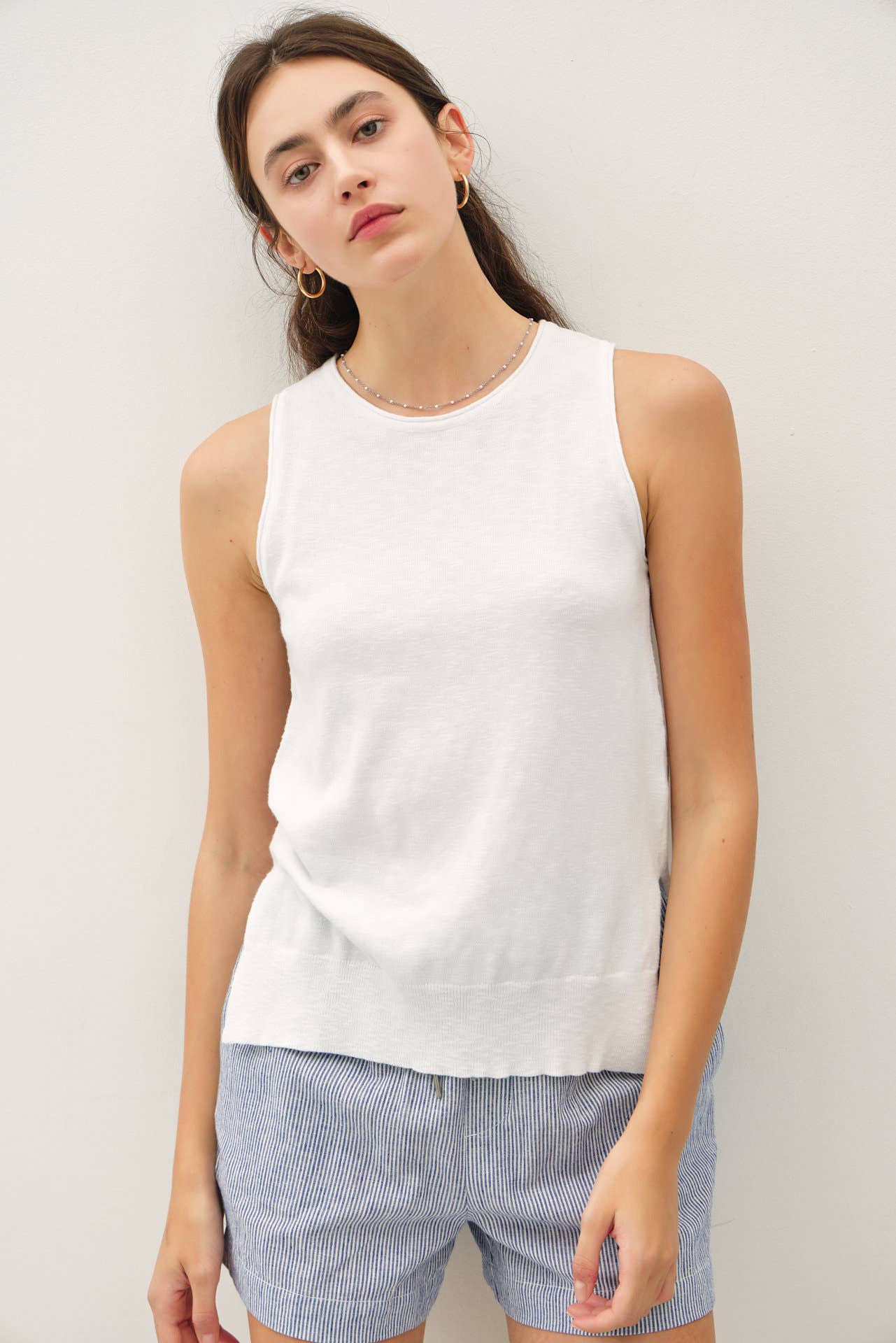 Martina Raw Seam Tank