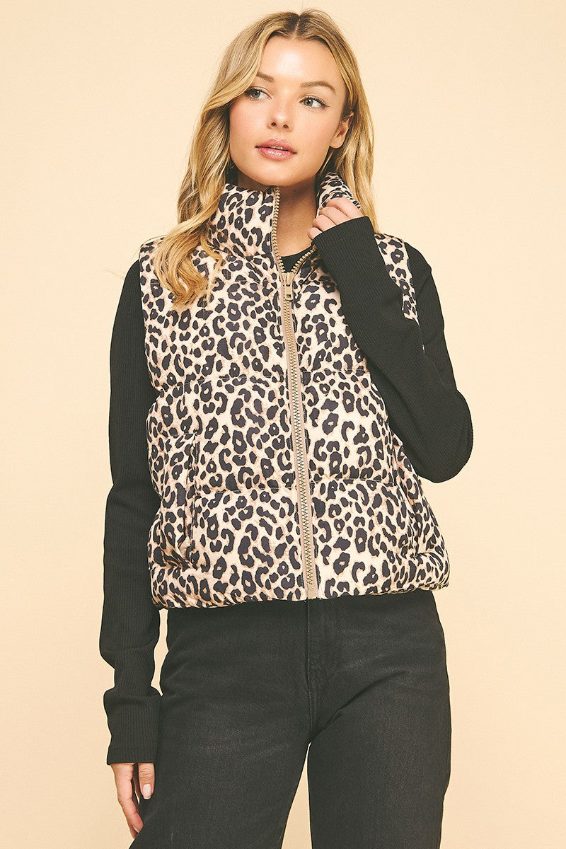 Catia Animal Print Vest