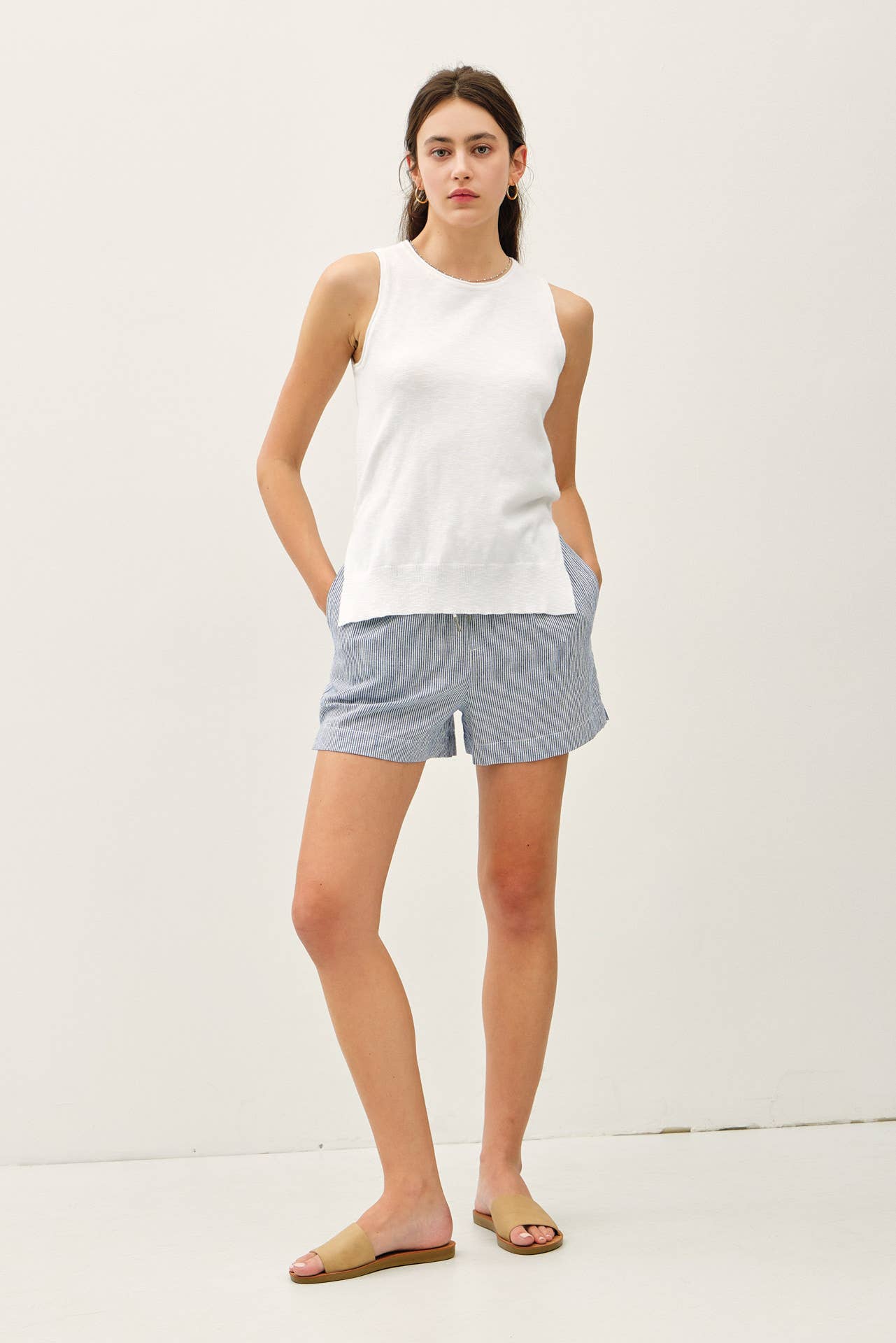 Martina Raw Seam Tank