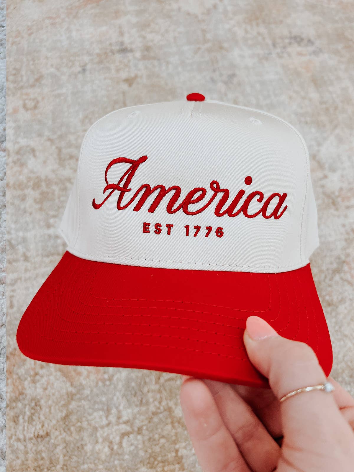 America Trucker Hat - Red *Memorial Day/4th of July*