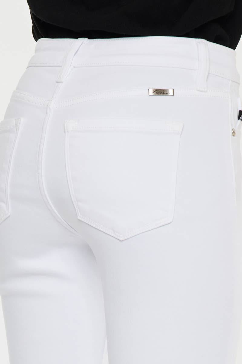 KANCAN Korina High Rise White Flare Jeans