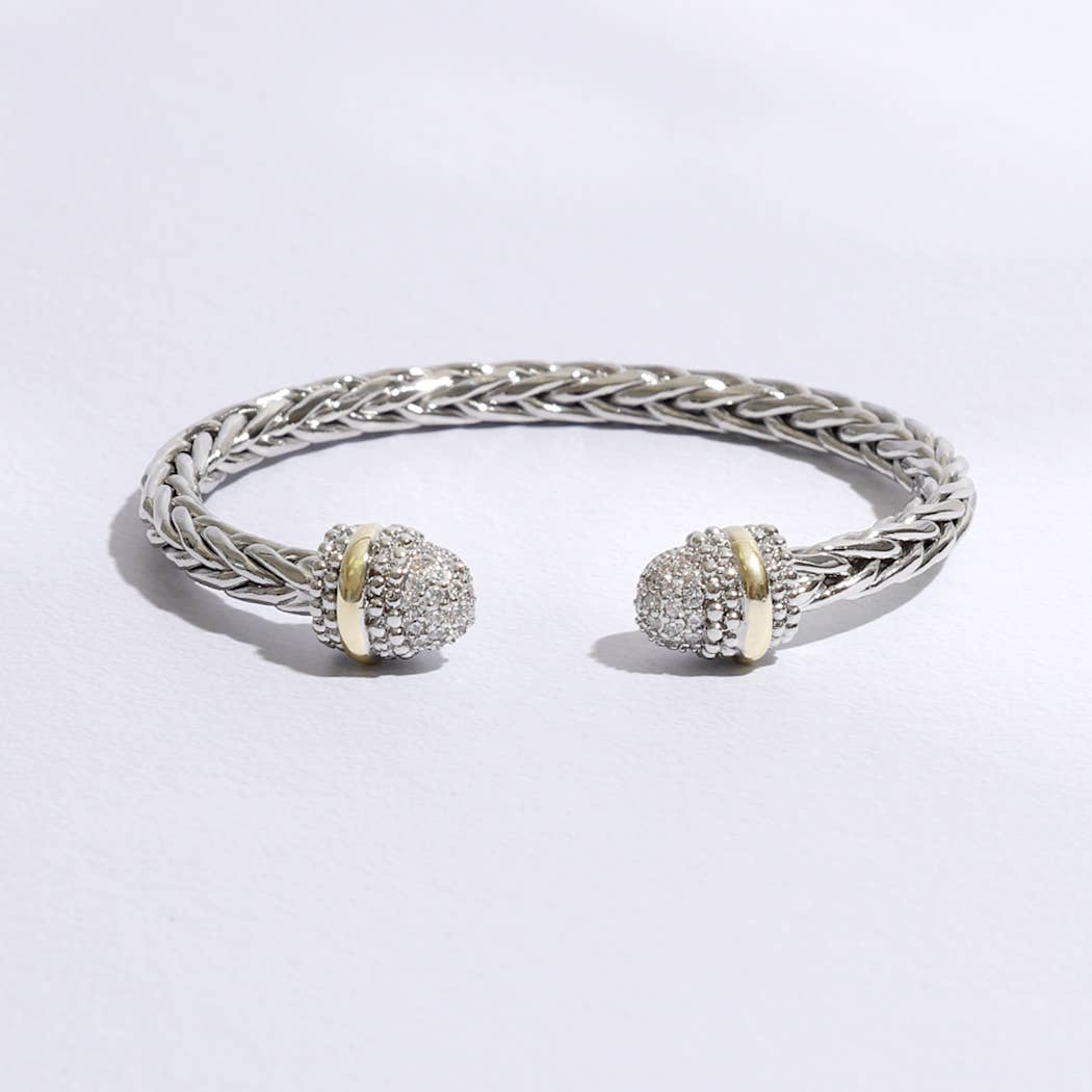 Dalia Multi-Toned Round Edge Braided Bracelet