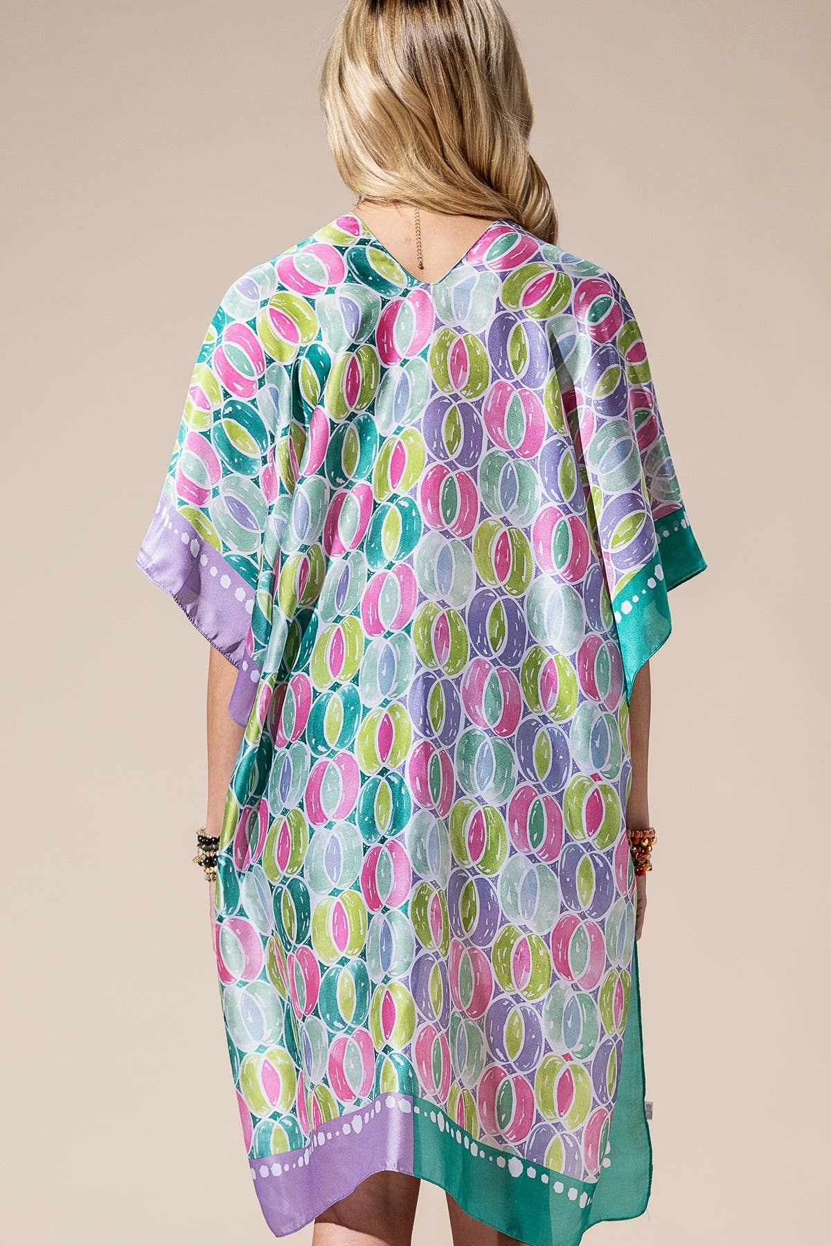 Herb Abstract Print Silky Feel Kimono DEAL OF THE WEEK!