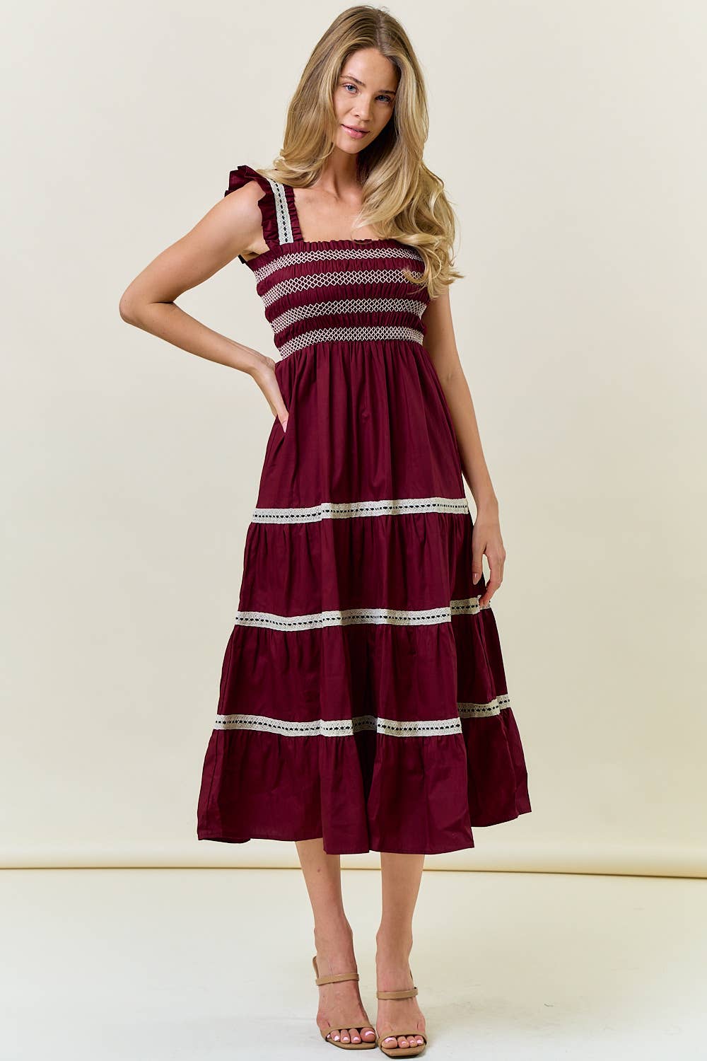 Sofia Ruffle Maxi Dress