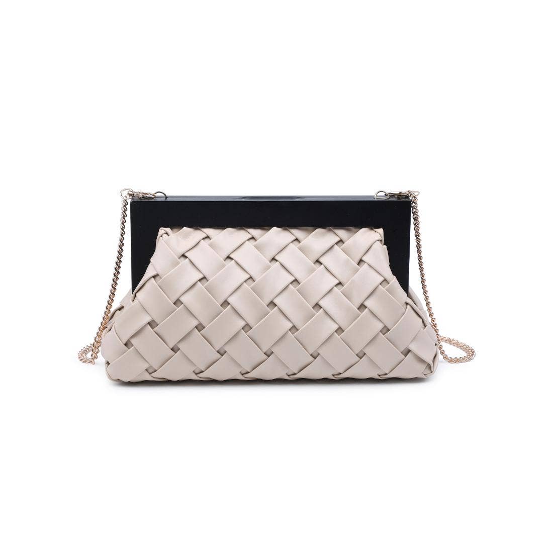 Jamie Woven Wooden Frame Clutch PREORDER