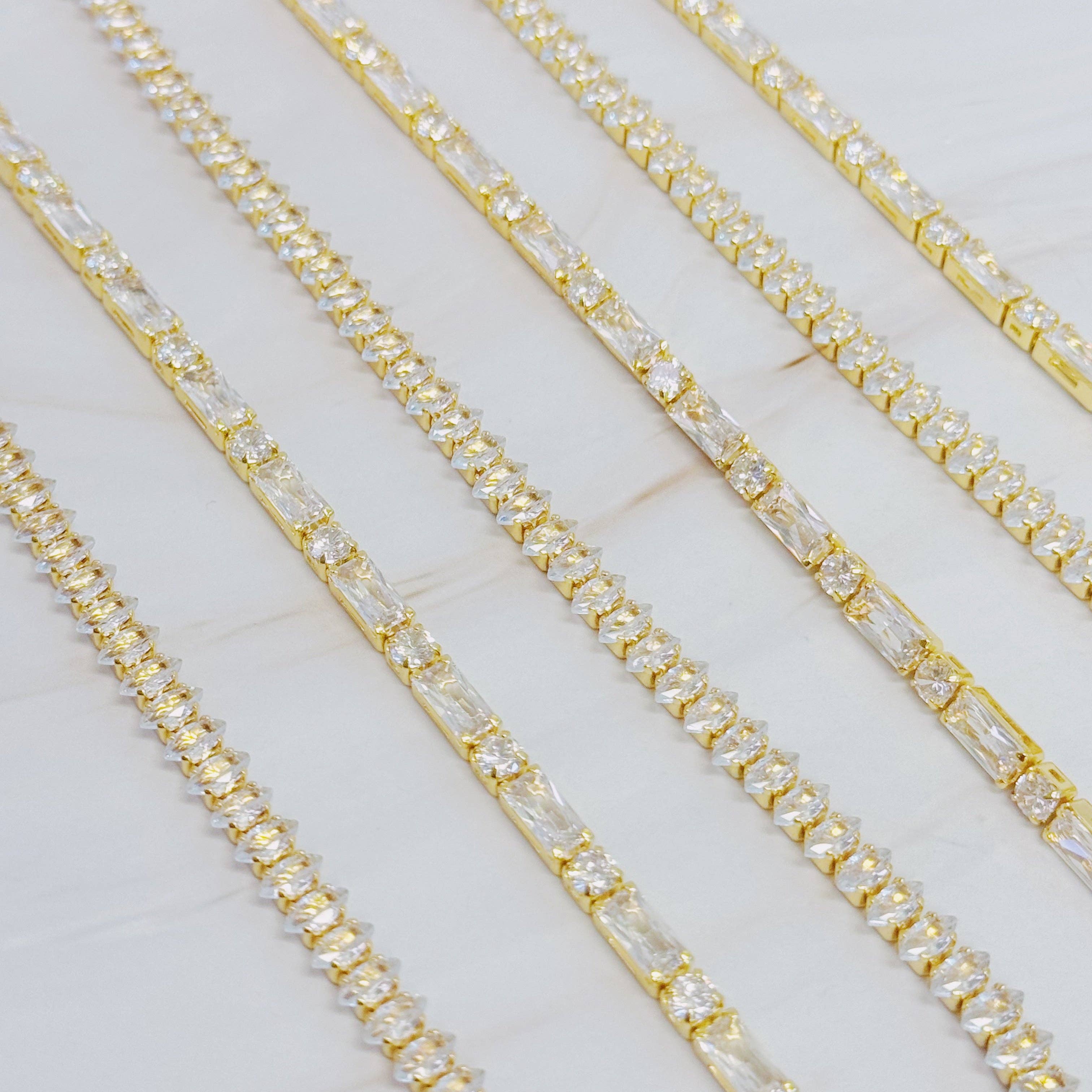 Lawry Marquise Cut Sparkle Tennis Necklace
