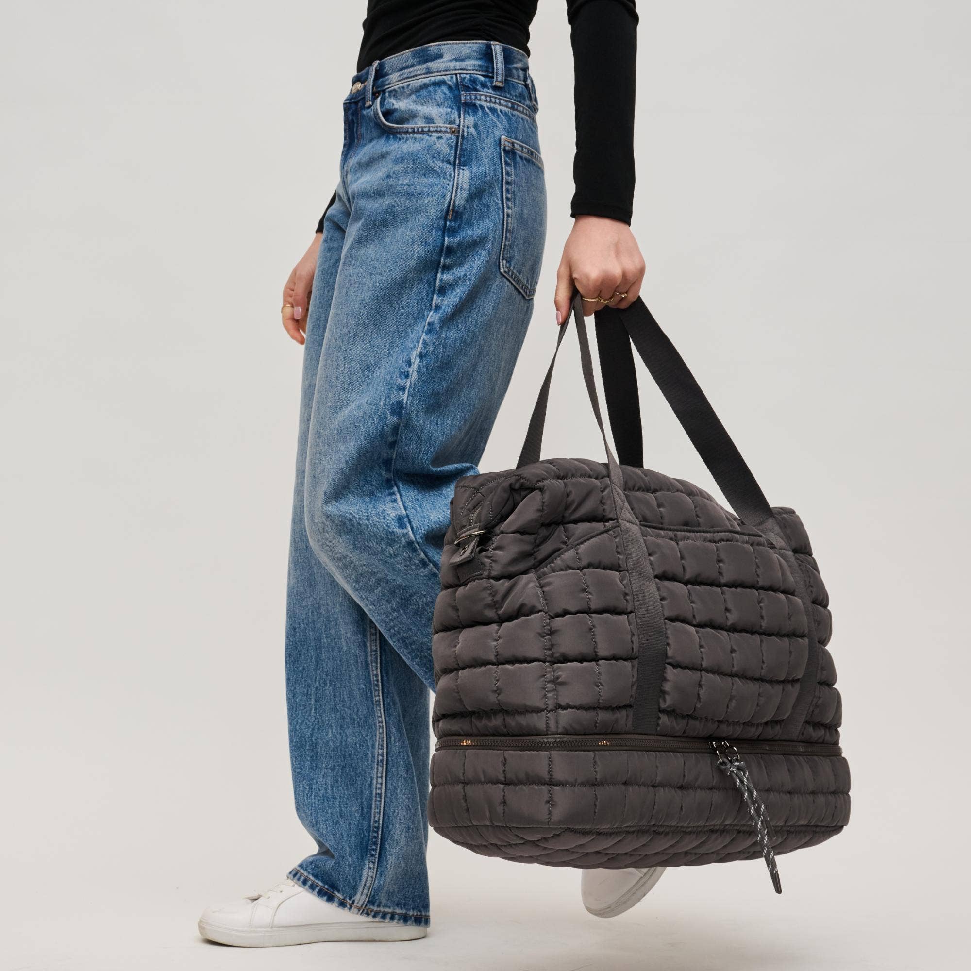 Globetrotter Quilted Nylon Puffer Travel Weekender (2 Colors!)