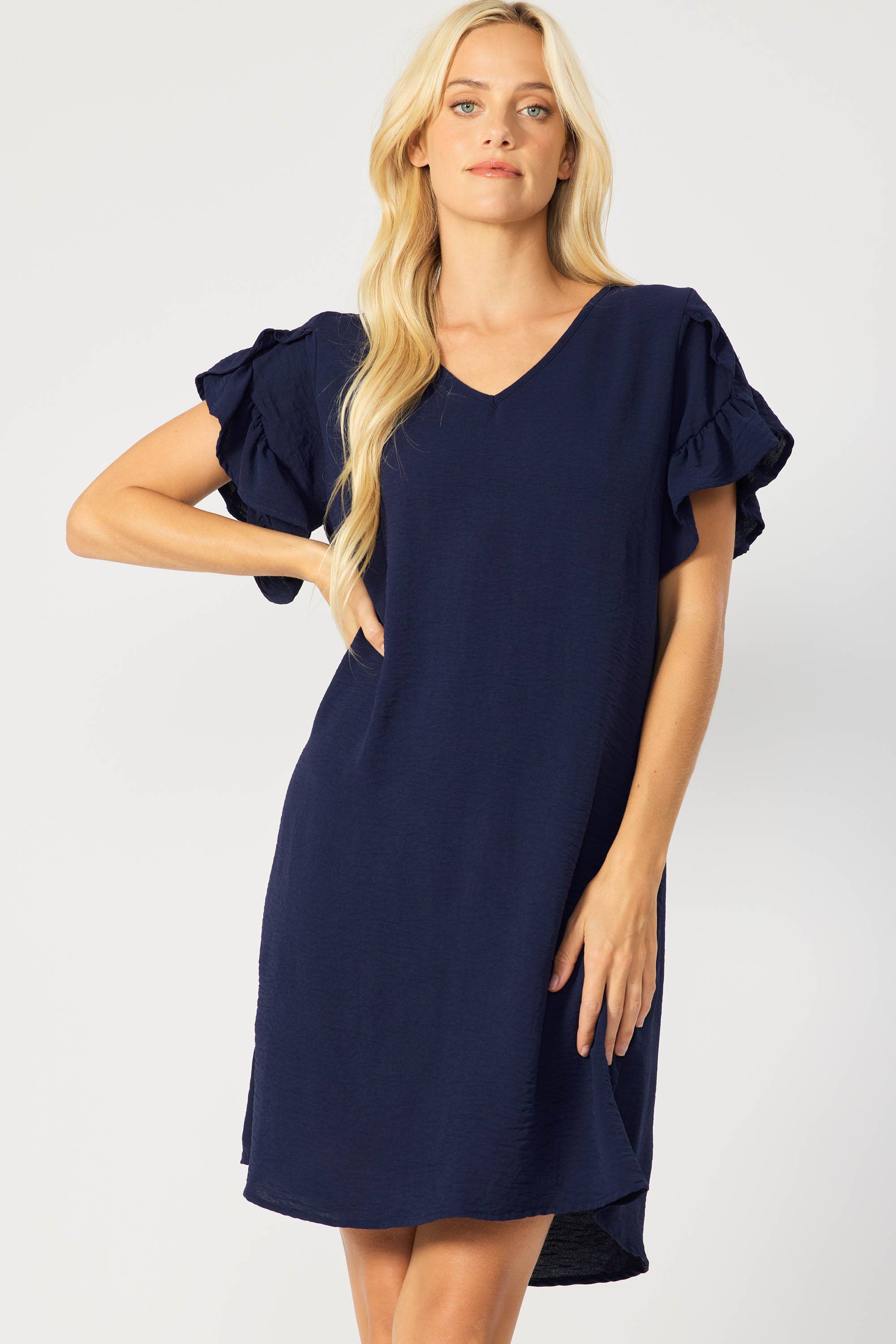 Strent Ruffle Sleeve Dress PREORDER