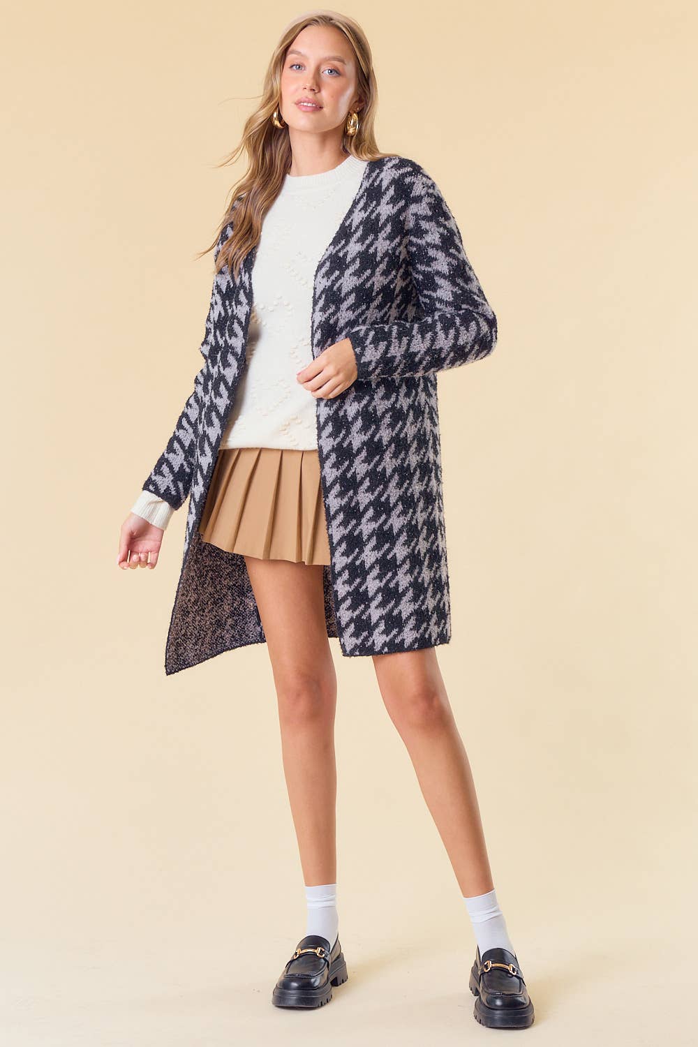 Galliston Houndstooth Cardigan FINAL SALE