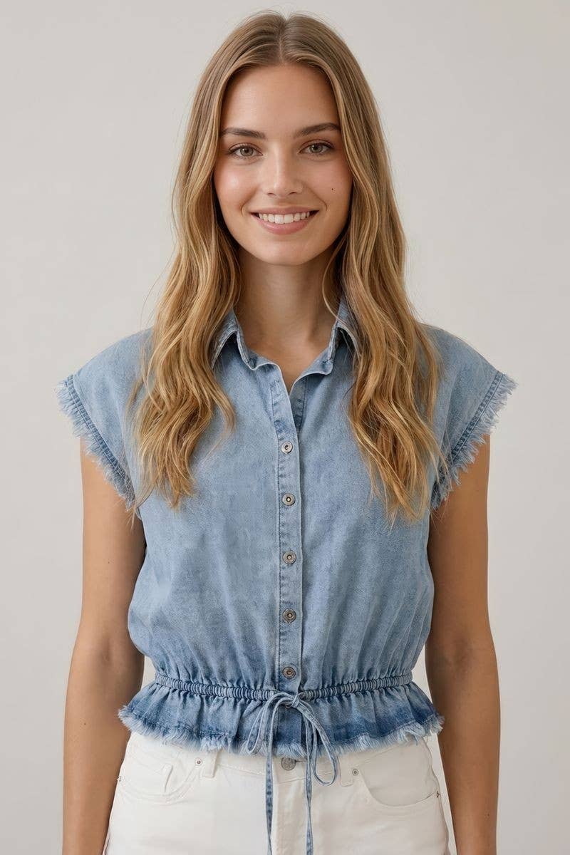 Babs Denim Top