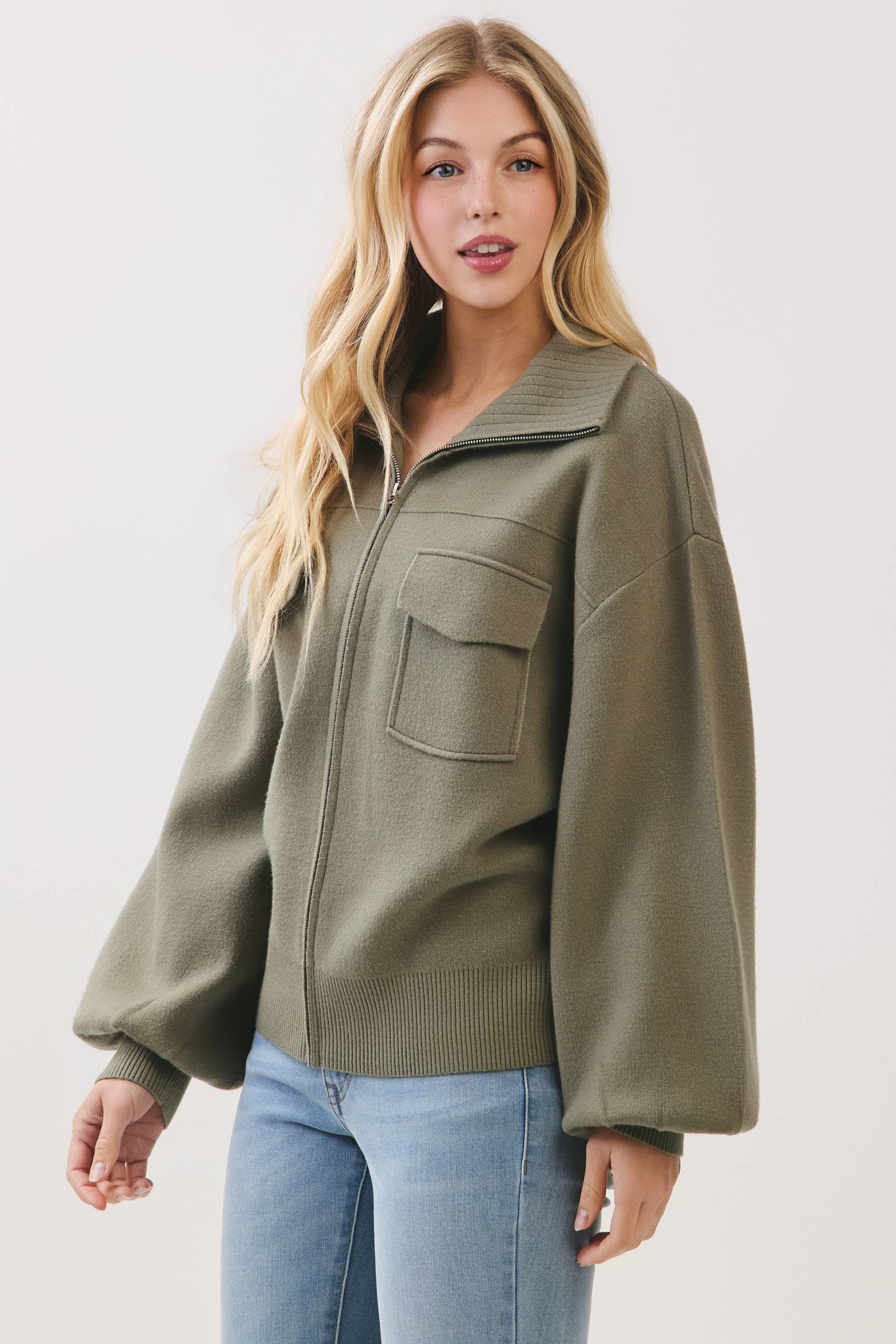 Vayle Sweater Bomber Jacket