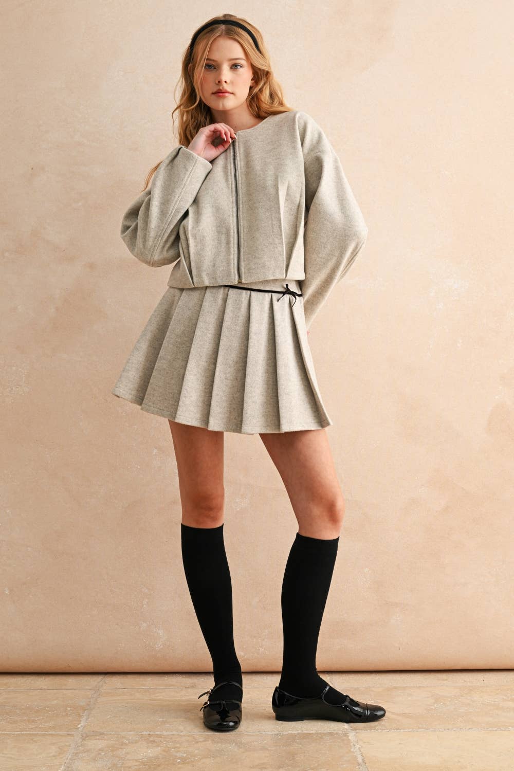 Eaton Front Pleat Jacket -In stores 10/10!