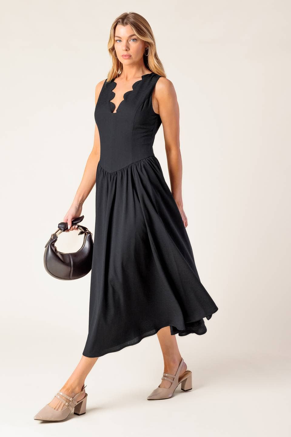 Sulley Scallop Dress