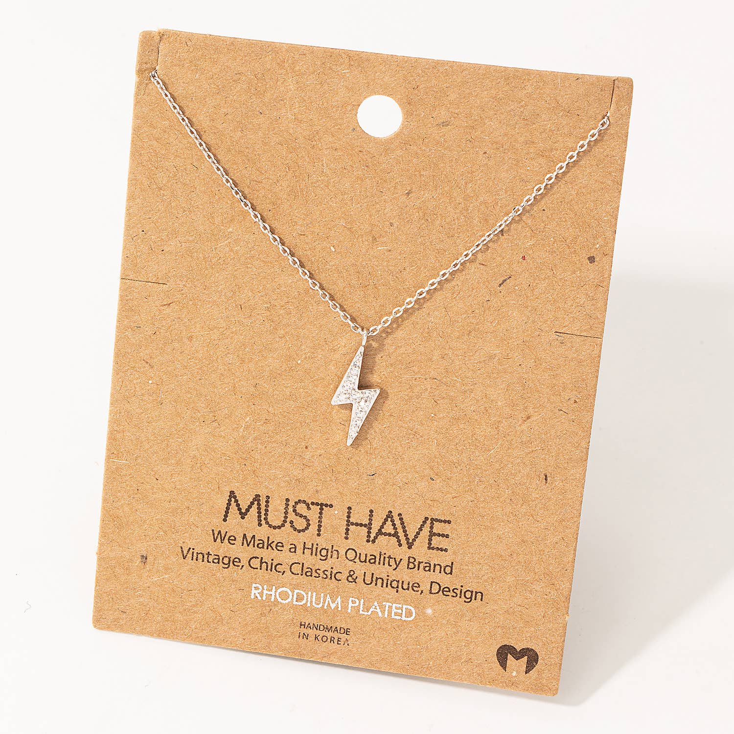 Arthur Pave Lightning Bolt Pendant Necklace