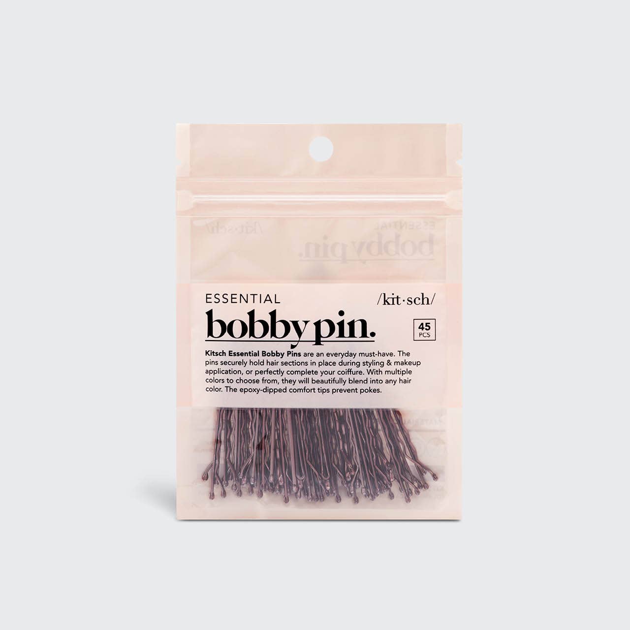 KITSCH Essential Bobby Pins 45pc - Brown