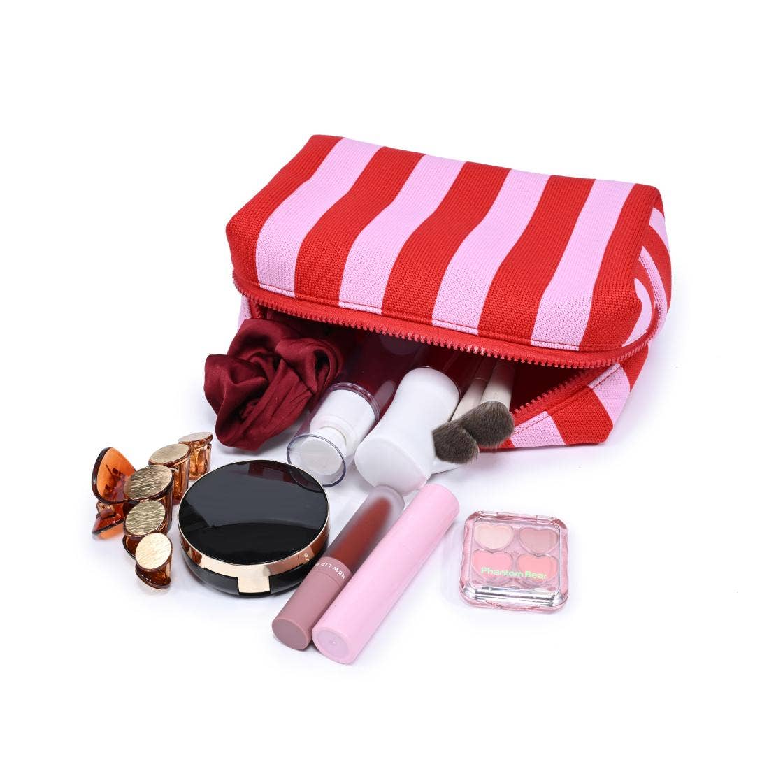 Essential Stripe Cosmetic & Travel Organizer Pouch