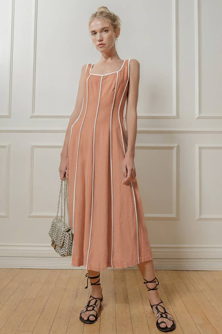 Dollie Linen Midi Dress PREORDER