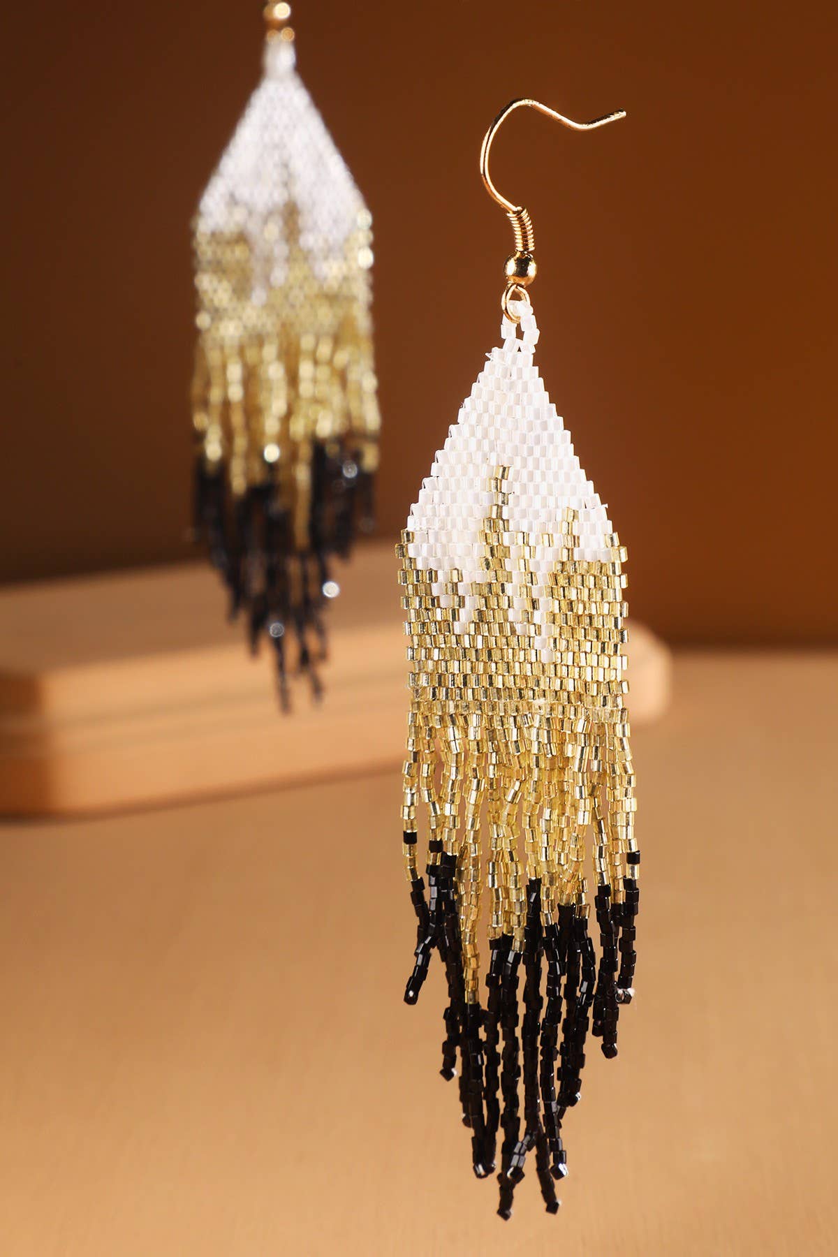 Felicty Bead Hook Earrings