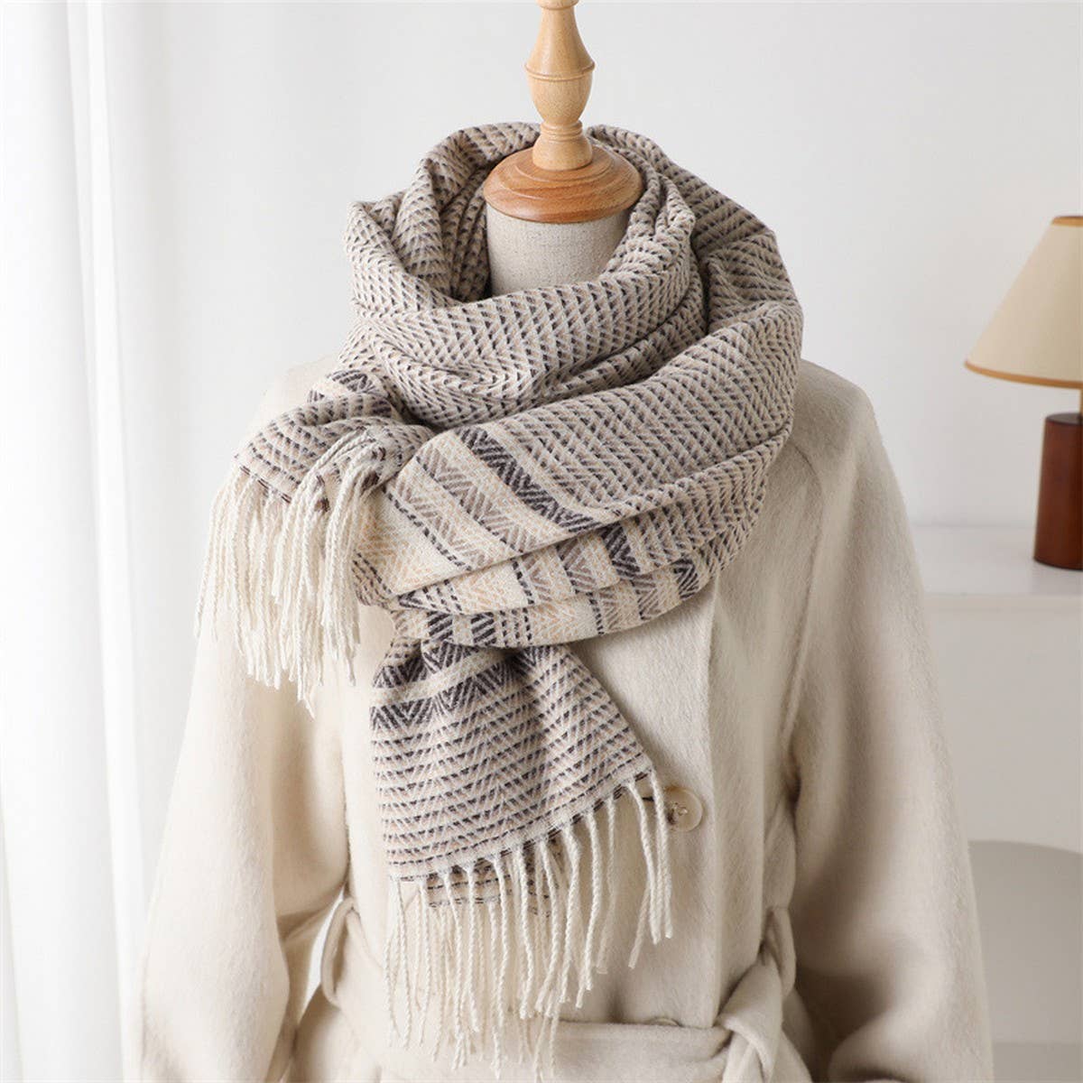 Benson Plaid Shawl Scarf PREORDER