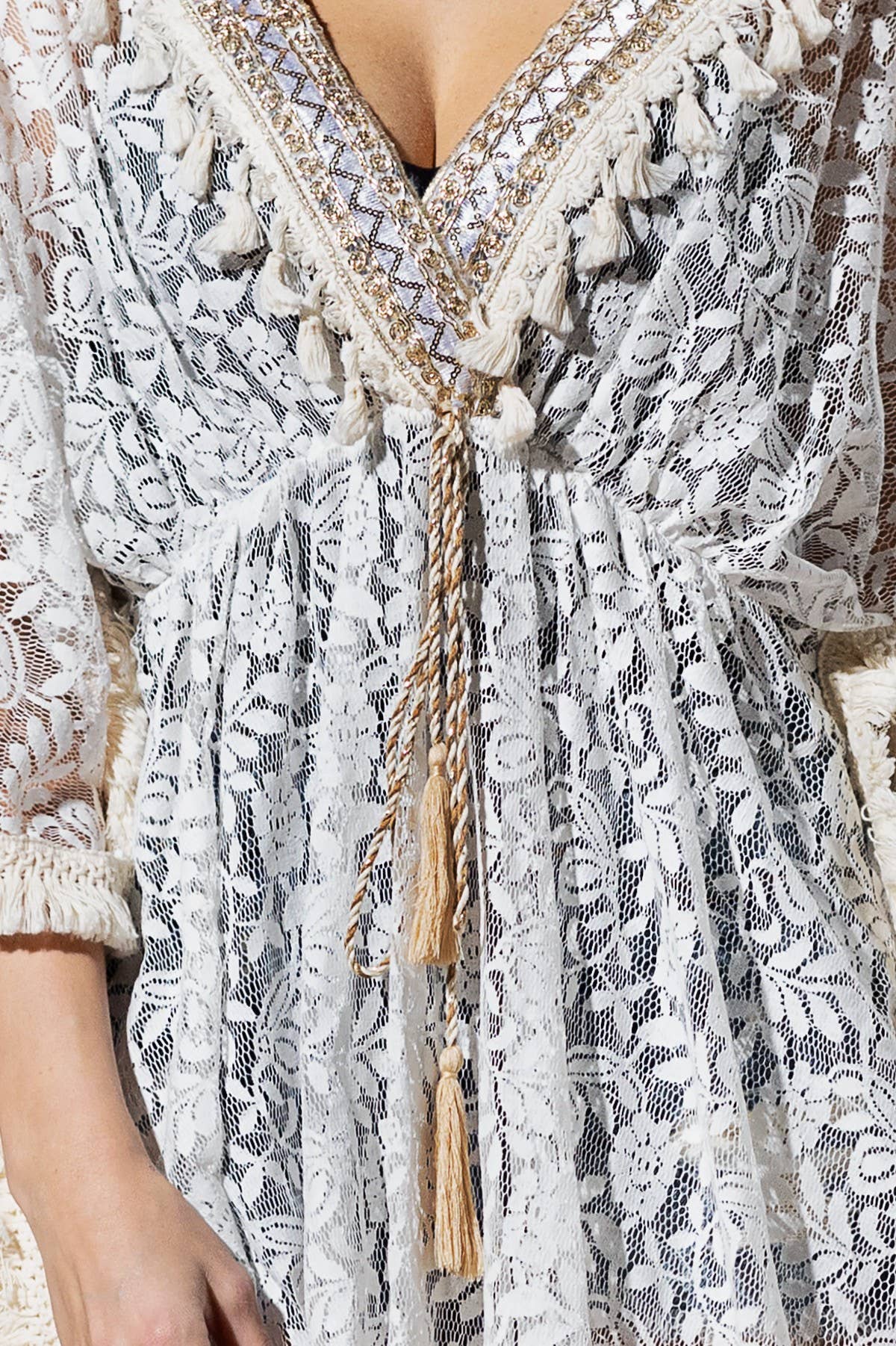 Hibbs Cover Up Lace Kimono