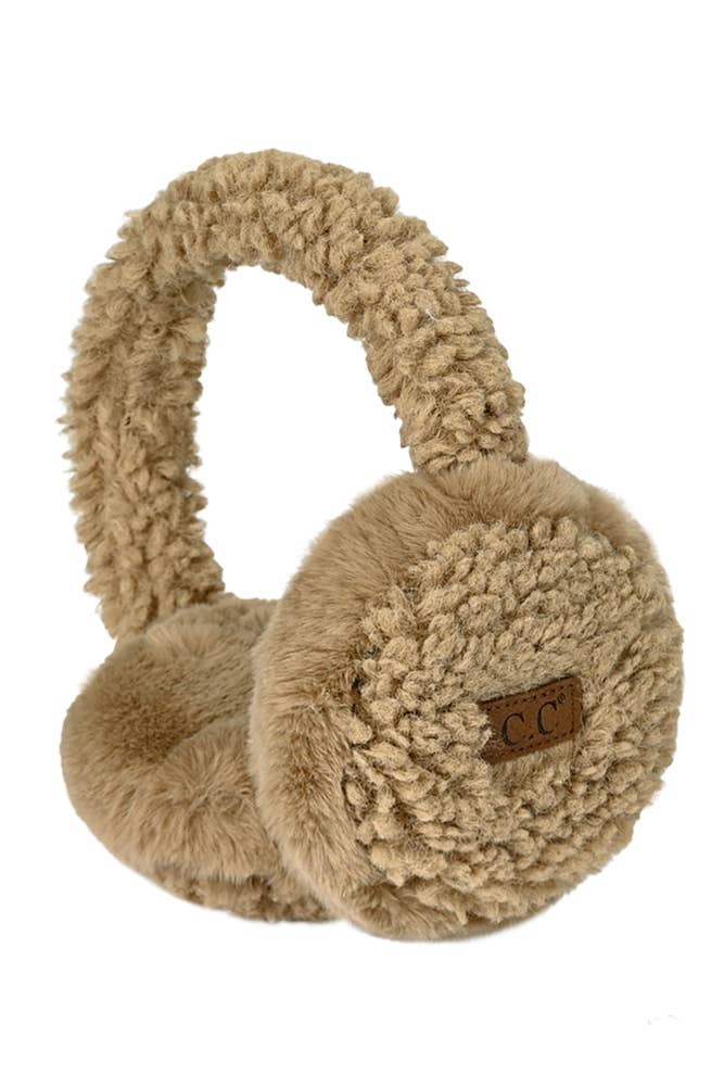 C.C Faux Fur Sherpa Earmuffs (5 Colors!)