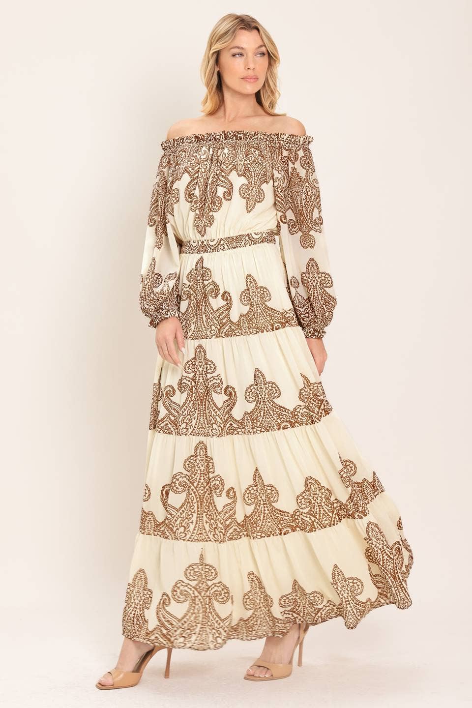 Yasmin Print Maxi Dress