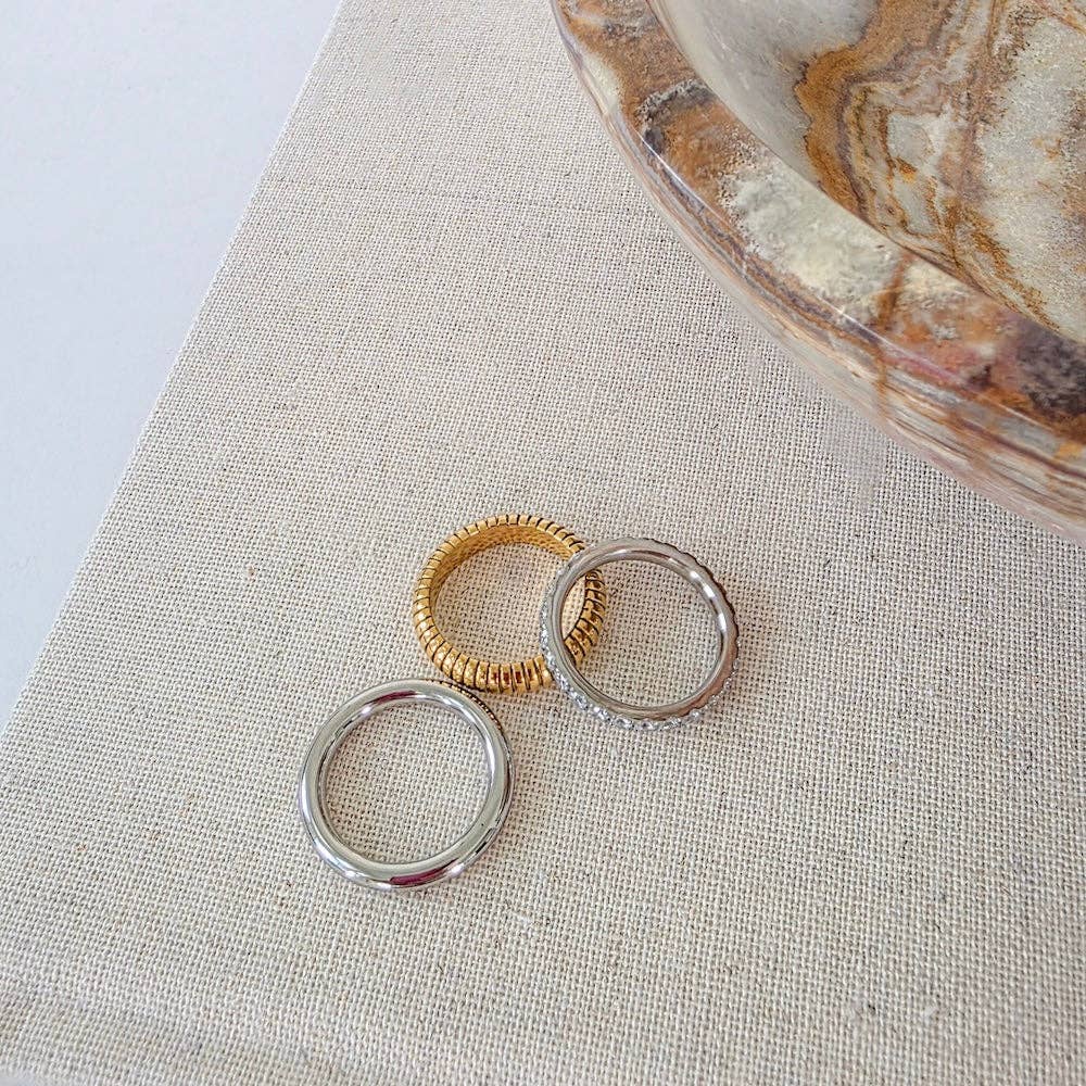 The Element Stack Ring Trio