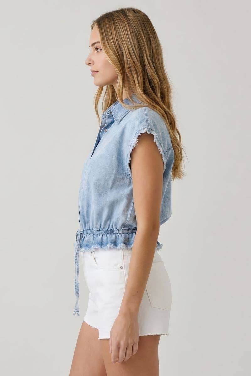 Babs Denim Top