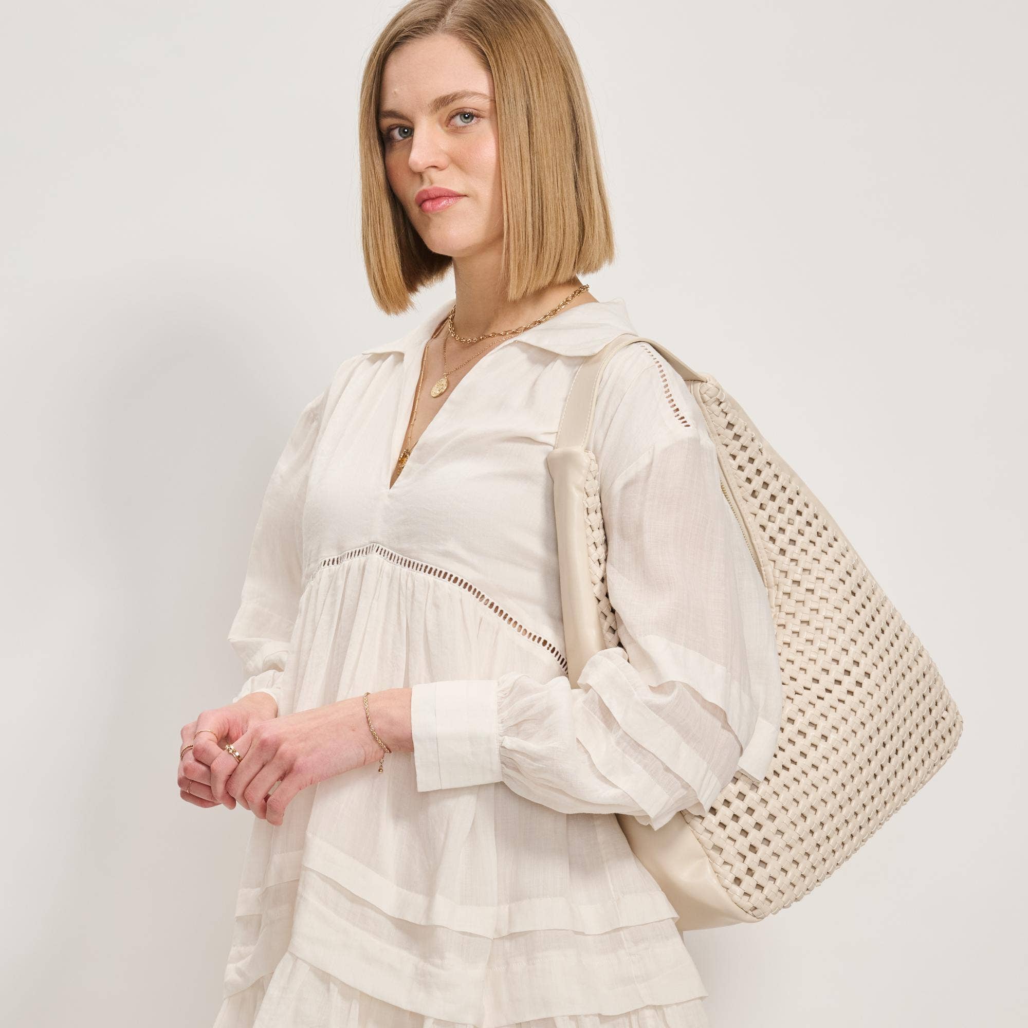 Renne Knot Woven Hobo