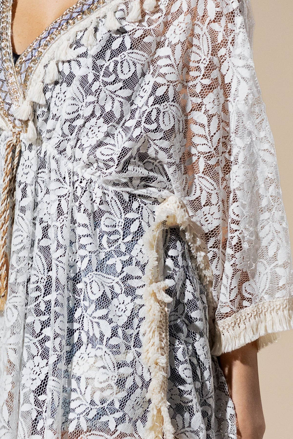 Hibbs Cover Up Lace Kimono