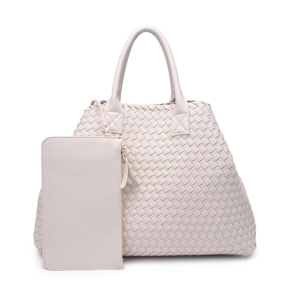 Ithaca Woven Vegan Leather Tote (3 Colors!)